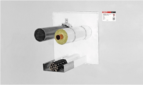 Esempio di attraversamento con prodotto Hilti CFS-CT B 