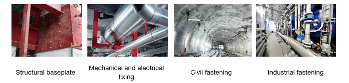Fig. 3.1: Different applications for Hilti HDA