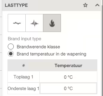 Definitie van de brandtemperatuur in de wapening