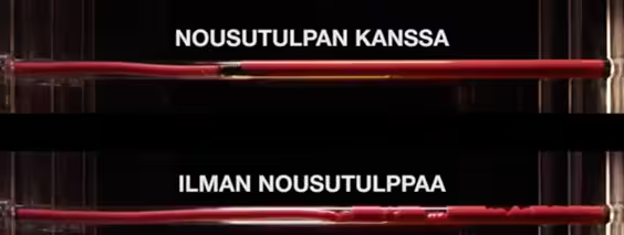 Nousutulpalla varmistetaan injektoinnin tasainen täyttö