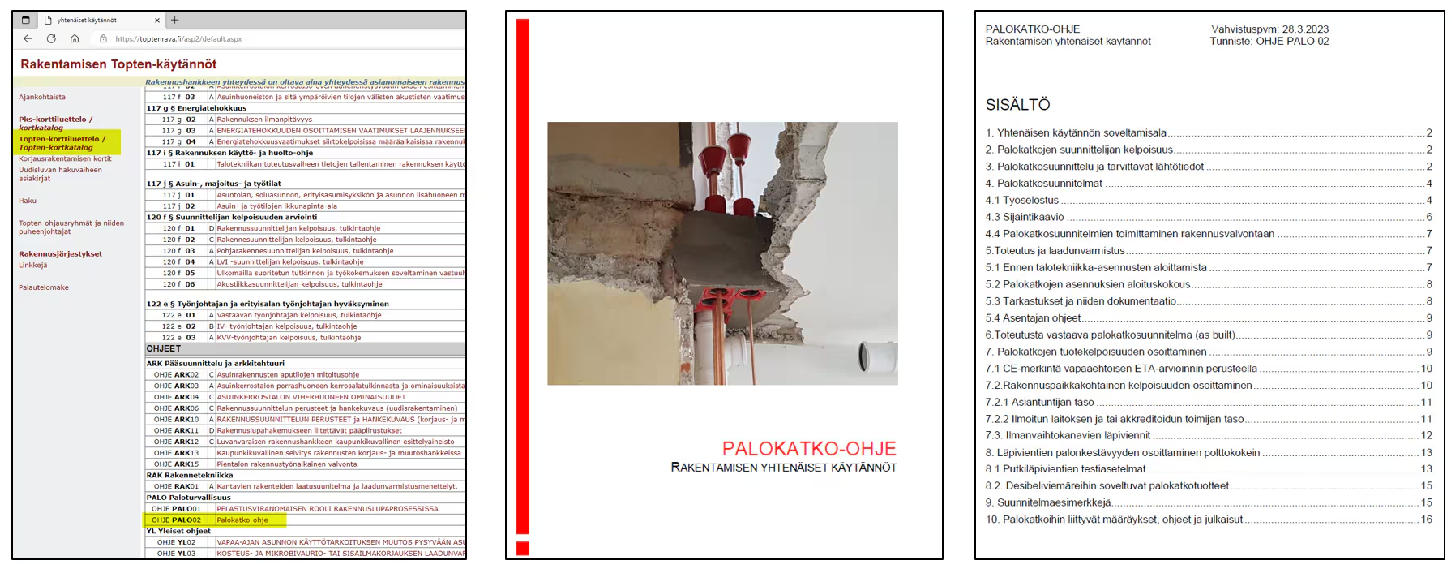 TOPTEN palokatko-ohje