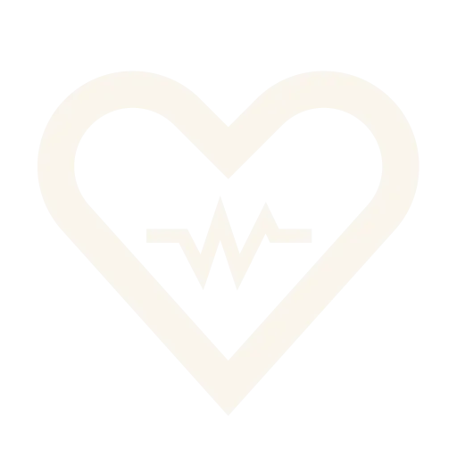 A simple icon of a heart with a pulse at the centre.