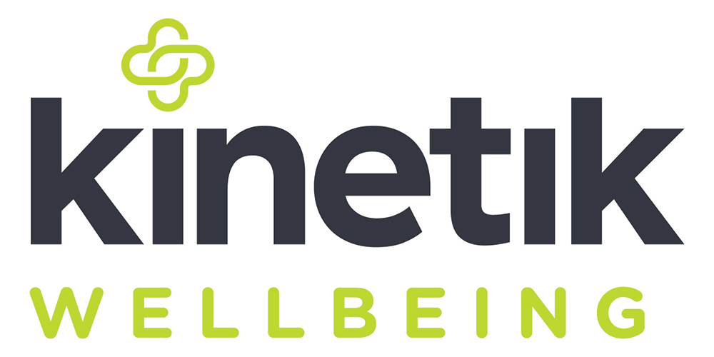 Kinetik Wellbeing logo.