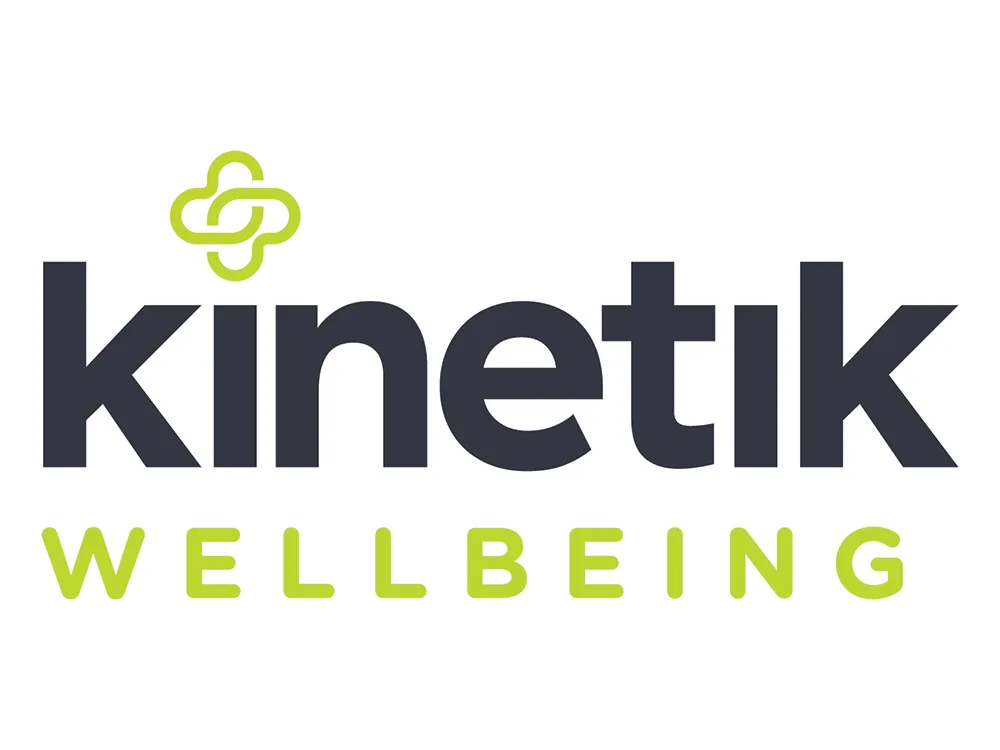 Kinetik Wellbeing logo.