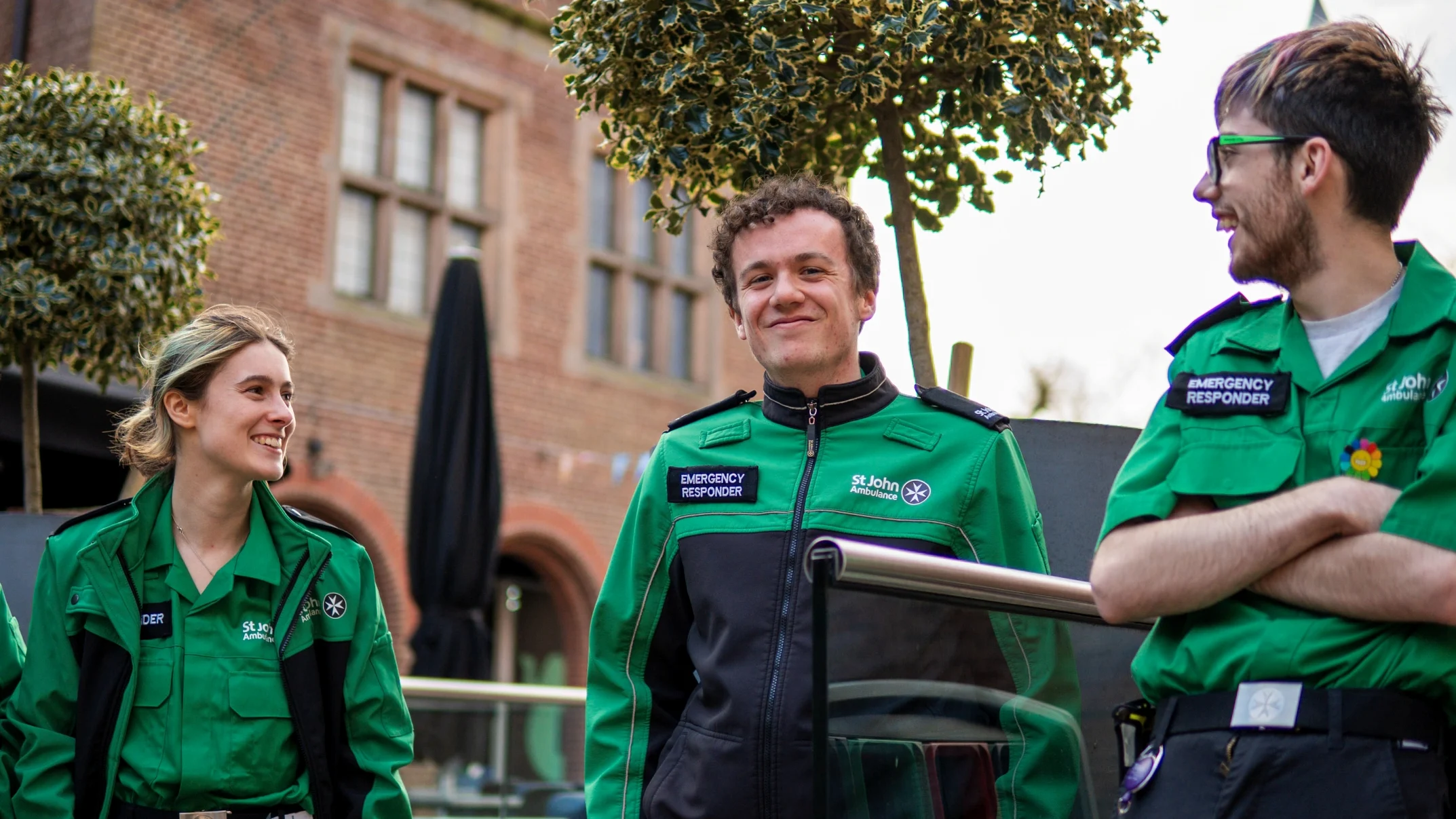 St John Ambulance volunteers.