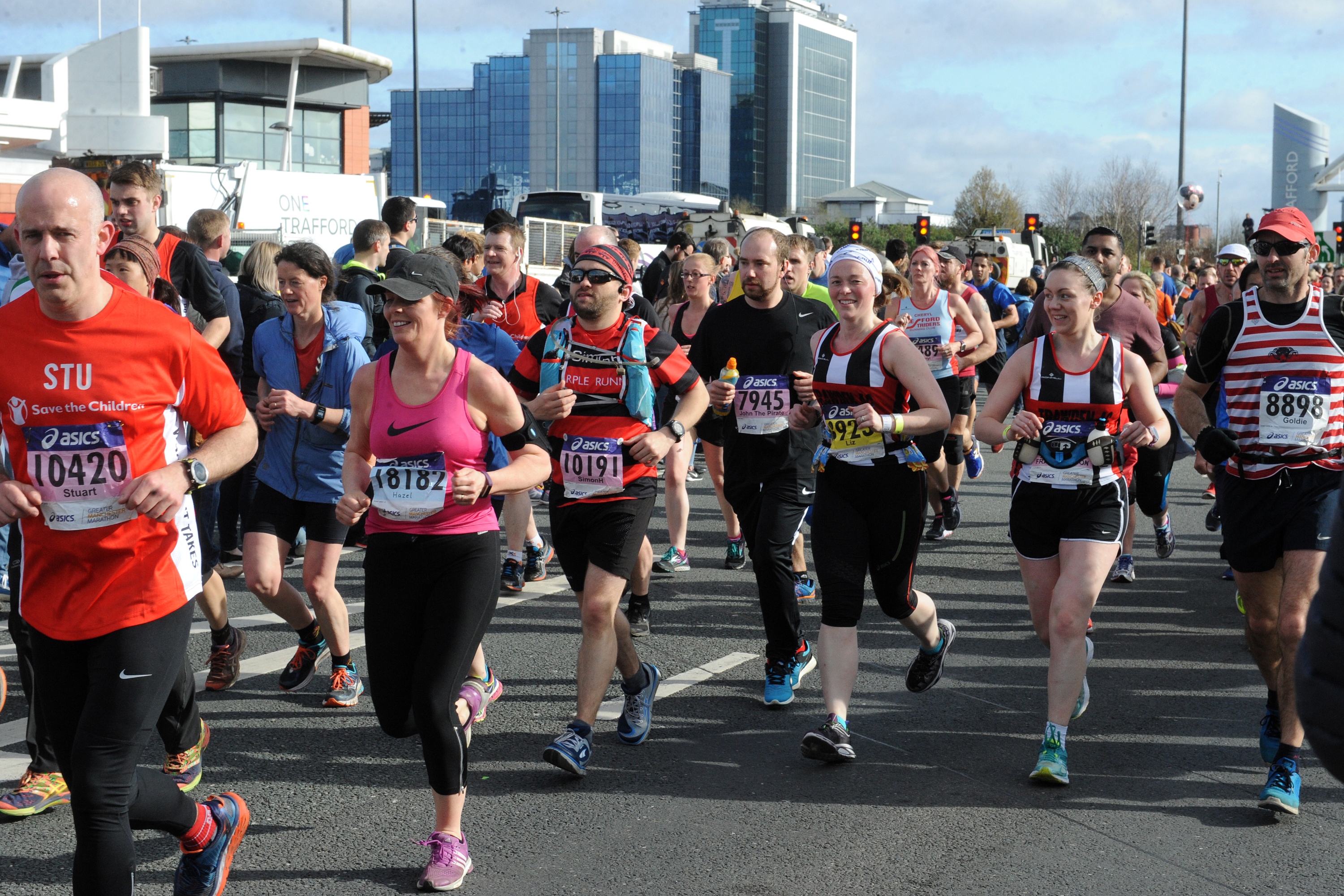 Hackney Half Marathon runners passing a section of road during the run.