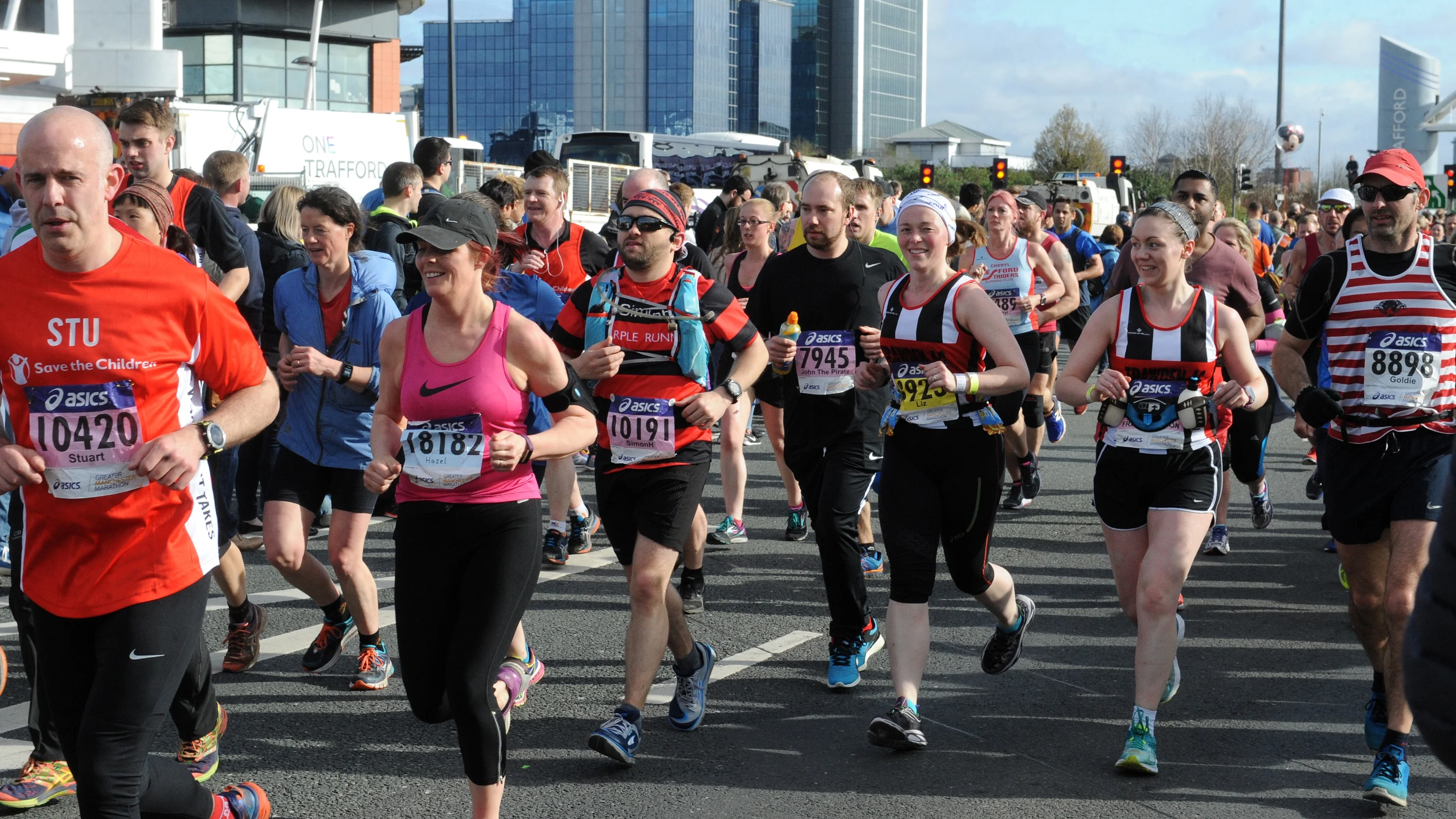 Hackney Half Marathon runners passing a section of road during the run.