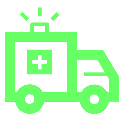 A simple ambulance icon.