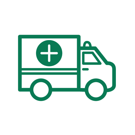 A simple ambulance icon.