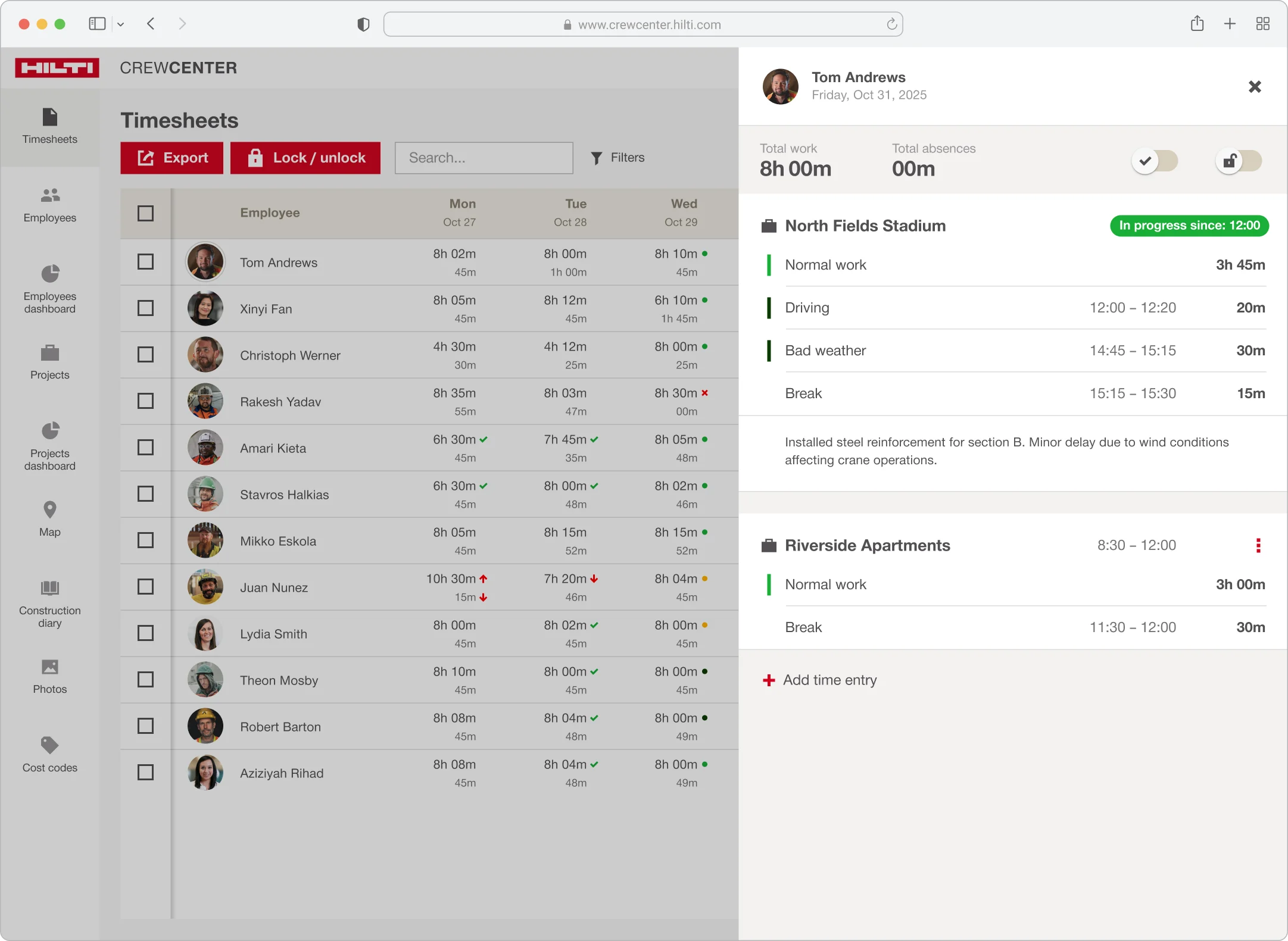Web - Timesheets