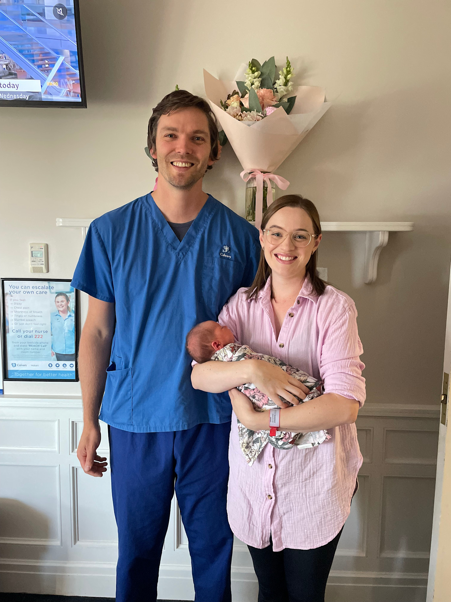 Larry with Emma & Milla