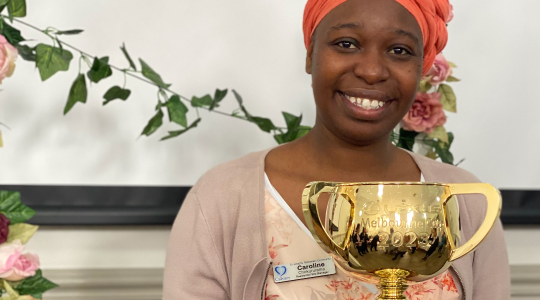Calvary residents in the winners’ circle with Melbourne Cup visit-image 02