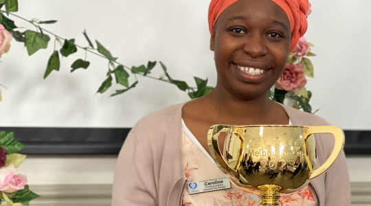 Calvary residents in the winners’ circle with Melbourne Cup visit-image 02