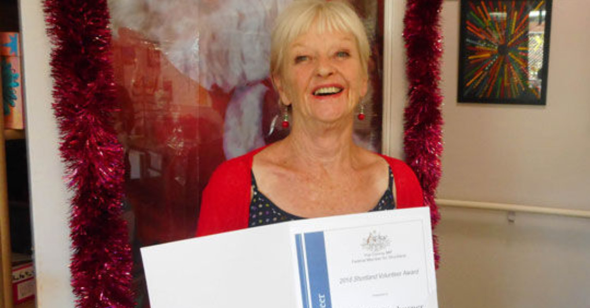 news-main image-Calvary St Francis Volunteer Acknowledged at 2016 Shortland Volunteer Awards