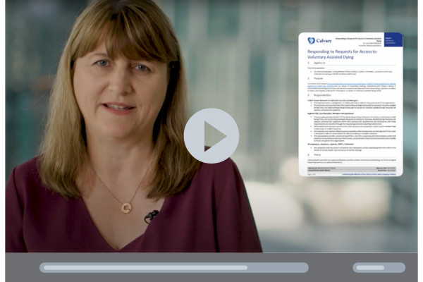 Calvary’s Response to Voluntary Assisted Dying