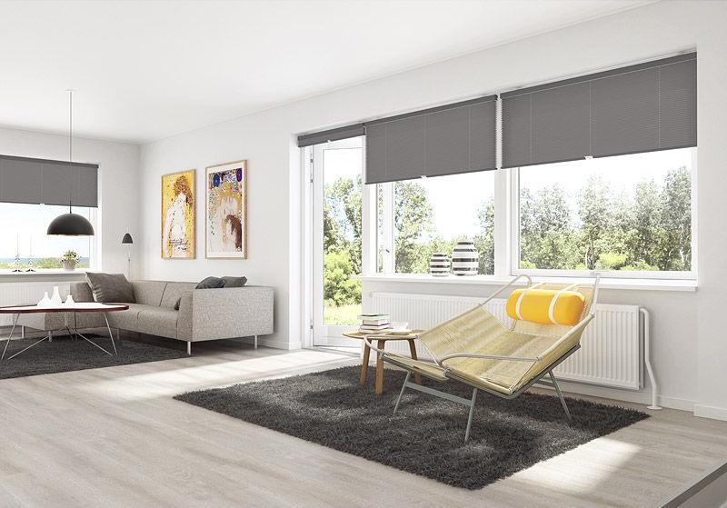 Plíseraðar gardínur