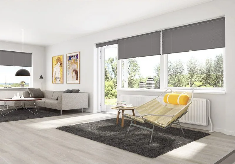 Plíseraðar gardínur