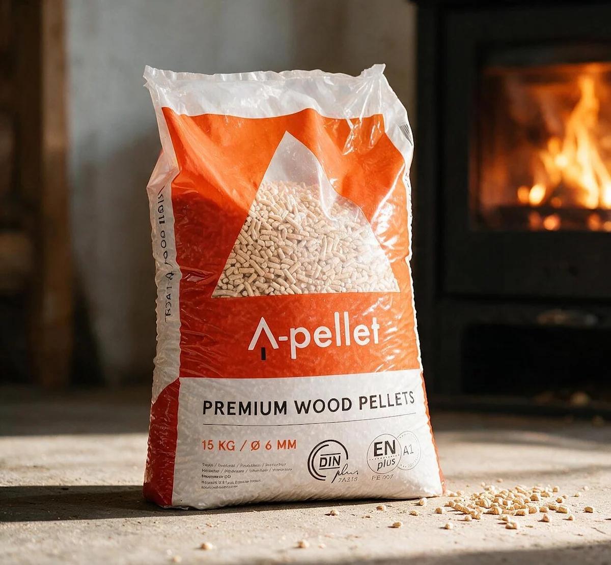 FI Image: Puupelletti A-pellet Premium 6 mm 15 kg 1588132
