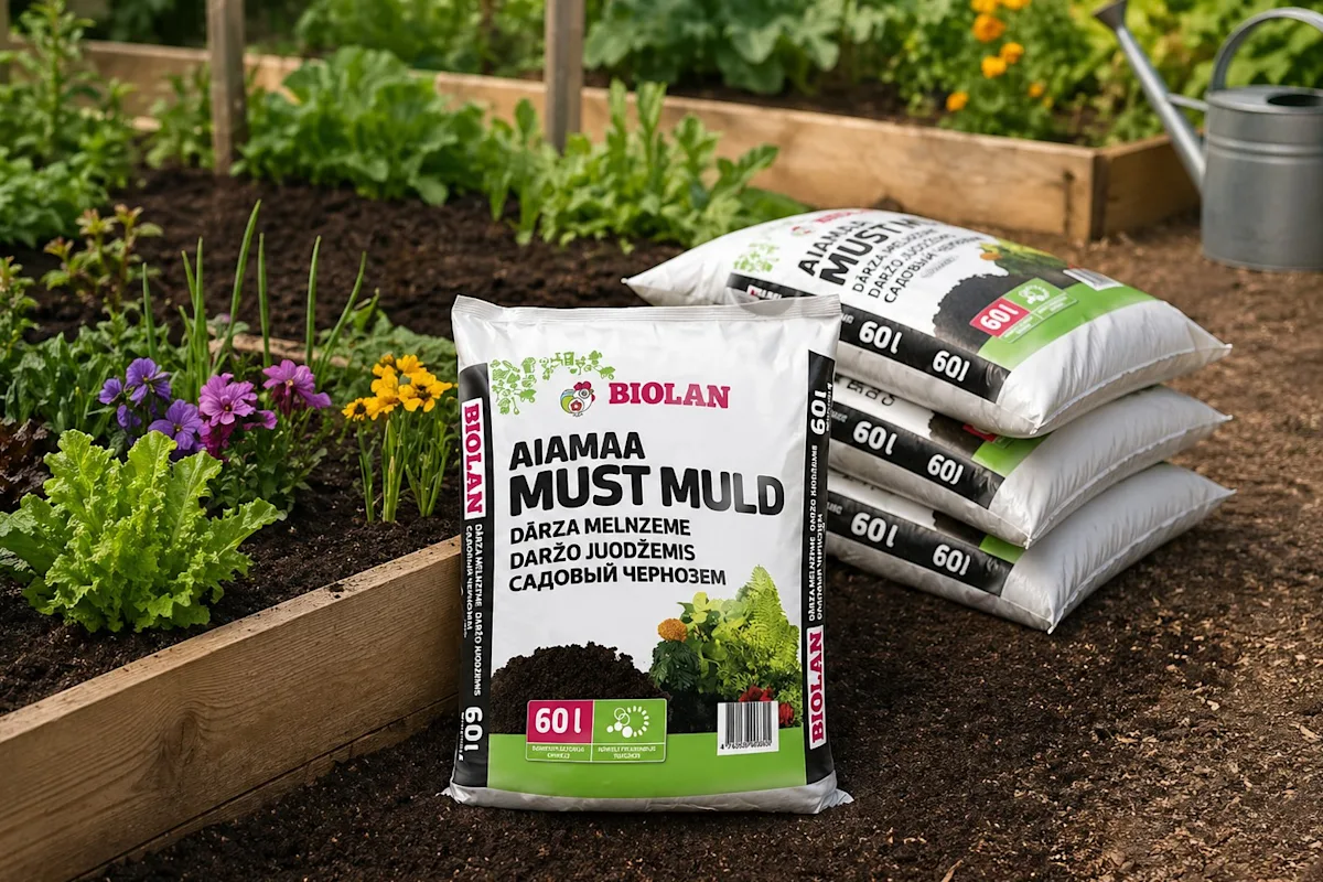 Aiamaa must muld Biolan 60 l