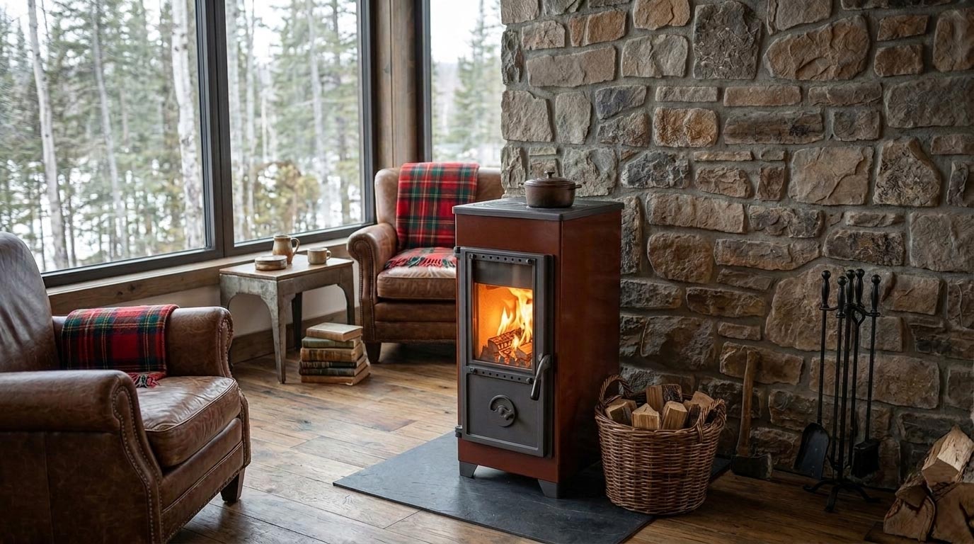 FI/EE 1568416 Kamin Pisla HTT Korpi Eco punakaspruun