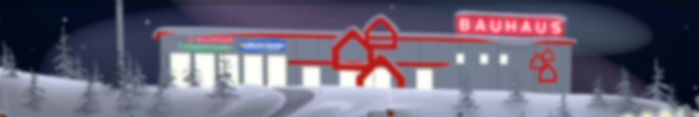 Image: BAUHAUS Christmas Storefront