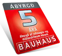 5 ára ábyrgð af rafmagnsverkfærum
