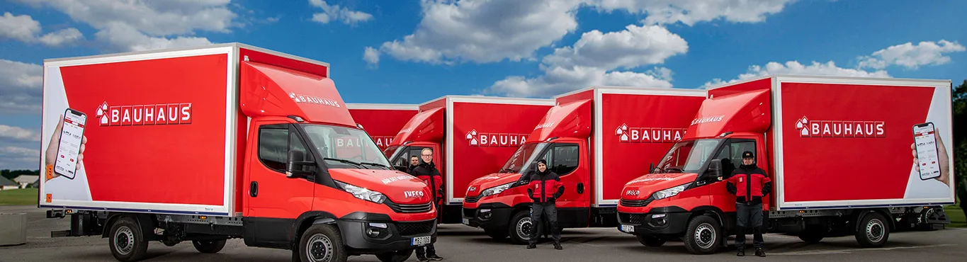 BAUHAUS Delivery Trucks