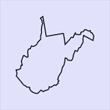 Illustration of the state of West Virginia