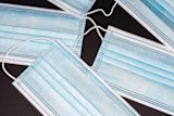 Blue COVID -19 medical masks