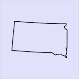 Illustration of the state of South Dakota