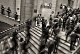 Decorative image of people walking up stairs for article