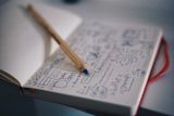 Decorative image of notepad with designs for article