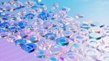 Decorative image of glass shapes for series
