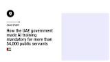 Case study: How the UAE government made AI training mandatory for more than 54,000 public servants