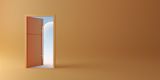 Decorative image of open door for article