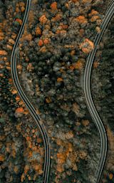 Two roads adjacent