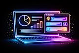 Image of a laptop with slides