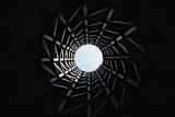Abstract image of the inside of a silo