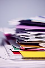 Decorative image of stack of papers for article