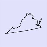 Illustration of the state of Virginia