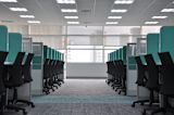 Siloed office desks