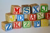 kids letter blocks