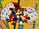 Decorative image of board game pieces for article