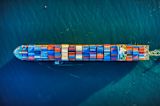 Decorative image of cargo ship for article