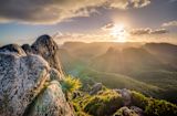 Decorative image of landscape with sunrise for article