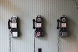 Decorative image of old telephones