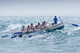 Decorative image of rowing team on the sea for article