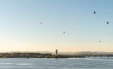 Decorative image of hot air balloons in Canberra for article