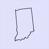 Illustration of the state of Indiana