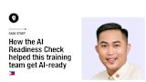 Case study: How the AI Readiness Check helped this training team get AI-ready